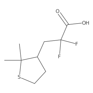 3-(2,2-Dimethylthiolan-3-yl)-2,2-difluoropropanoic acid结构式