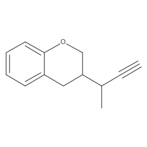 3-(but-3-yn-2-yl)-3,4-dihydro-2H-1-benzopyran结构式