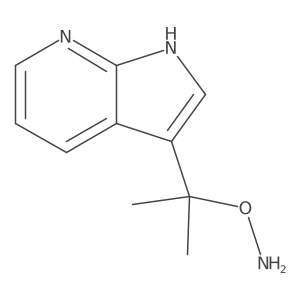 O-(2-{1H-pyrrolo[2,3-b]pyridin-3-yl}propan-2-yl)hydroxylamine结构式