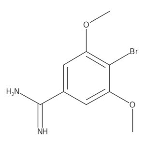 4-Bromo-3,5-dimethoxybenzene-1-carboximidamide结构式