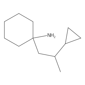 1-(2-Cyclopropylpropyl)cyclohexan-1-amine Structure