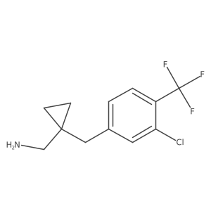 (1-{[3-Chloro-4-(trifluoromethyl)phenyl]methyl}cyclopropyl)methanamine Structure