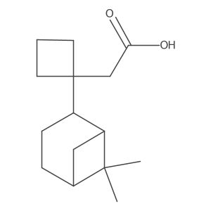 2-(1-{6,6-Dimethylbicyclo[3.1.1]heptan-2-yl}cyclobutyl)acetic acid Structure