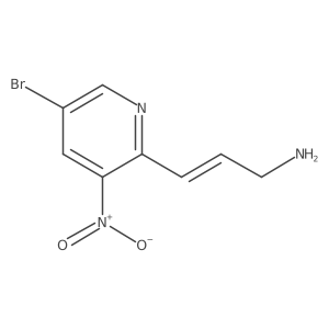 3-(5-Bromo-3-nitropyridin-2-yl)prop-2-en-1-amine结构式