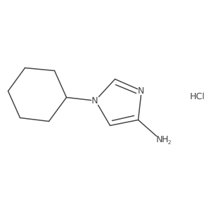 1-Cyclohexyl-1H-imidazol-4-amine hydrochloride Structure
