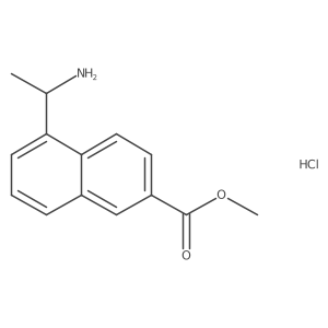 Methyl 5-[(1R)-1-aminoethyl]naphthalene-2-carboxylate hydrochloride Structure