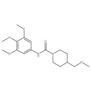 4-(methoxymethyl)-N-(3,4,5-trimethoxyphenyl)piperidine-1-carboxamide Structure