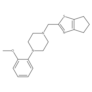1-({4H,5H,6H-cyclopenta[d][1,3]thiazol-2-yl}methyl)-4-(2-methoxyphenyl)piperazine结构式