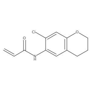 N-(7-Chloro-3,4-dihydro-2H-chromen-6-yl)prop-2-enamide Structure