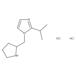 2-Propan-2-yl-1-(pyrrolidin-2-ylmethyl)imidazole;dihydrochloride结构式