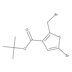 tert-Butyl 5-bromo-2-(bromomethyl)thiophene-3-carboxylate Structure