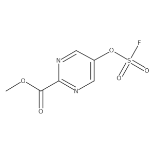 Methyl 5-[(fluorosulfonyl)oxy]pyrimidine-2-carboxylate Structure