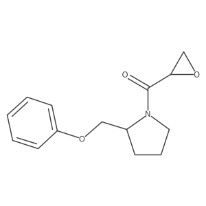 (2S)-1-(oxirane-2-carbonyl)-2-(phenoxymethyl)pyrrolidine结构式