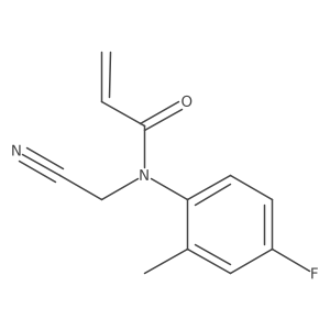 N-(Cyanomethyl)-N-(4-fluoro-2-methylphenyl)prop-2-enamide结构式