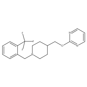 2-[(1-{[2-(Trifluoromethyl)phenyl]methyl}piperidin-4-yl)methoxy]pyrimidine结构式