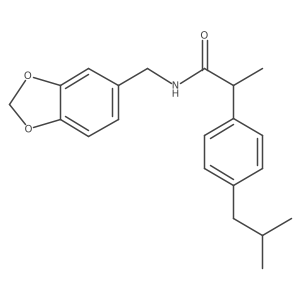 N-[(2H-1,3-benzodioxol-5-yl)methyl]-2-[4-(2-methylpropyl)phenyl]propanamide Structure