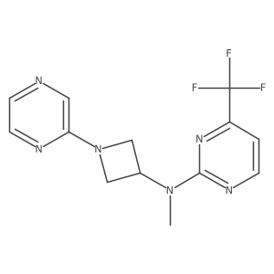 N-Methyl-N-(1-pyrazin-2-ylazetidin-3-yl)-4-(trifluoromethyl)pyrimidin-2-amine结构式