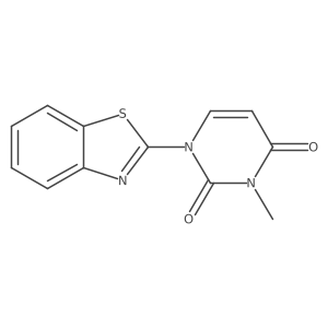 1-(1,3-Benzothiazol-2-yl)-3-methyl-1,2,3,4-tetrahydropyrimidine-2,4-dione结构式