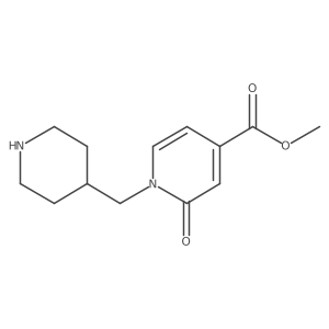 Methyl 2-oxo-1-[(piperidin-4-yl)methyl]-1,2-dihydropyridine-4-carboxylate Structure