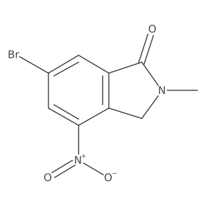 6-bromo-2-methyl-4-nitro-2,3-dihydro-1H-isoindol-1-one Structure