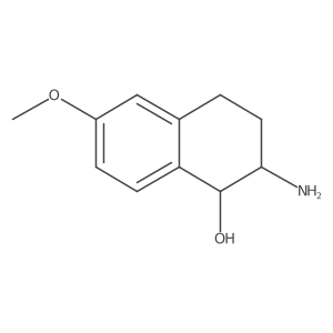 1-Naphthalenol, 2-amino-1,2,3,4-tetrahydro-6-methoxy-, trans- Structure