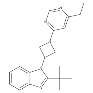 2-tert-butyl-1-[1-(6-ethylpyrimidin-4-yl)azetidin-3-yl]-1H-1,3-benzodiazole Structure