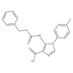 5-{[(benzyloxy)carbonyl]amino}-1-(4-methylphenyl)-1H-imidazole-4-carboxylic acid Structure