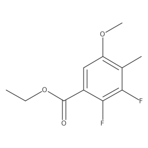 Ethyl 2,3-difluoro-5-methoxy-4-methylbenzoate结构式