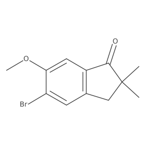 5-Bromo-6-methoxy-2,2-dimethyl-2,3-dihydro-1H-inden-1-one Structure