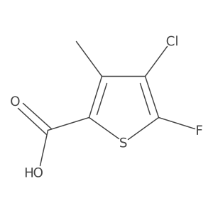 4-Chloro-5-fluoro-3-methyl-2-thiophenecarboxylic acid Structure