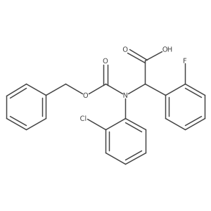 2-{[(Benzyloxy)carbonyl](2-chlorophenyl)amino}-2-(2-fluorophenyl)acetic acid Structure