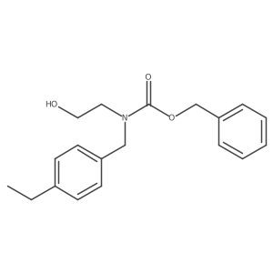 benzyl N-[(4-ethylphenyl)methyl]-N-(2-hydroxyethyl)carbamate Structure