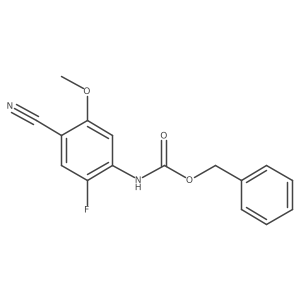benzyl N-(4-cyano-2-fluoro-5-methoxyphenyl)carbamate Structure