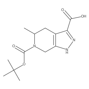 6-(Tert-butoxycarbonyl)-5-methyl-4,5,6,7-tetrahydro-1H-pyrazolo[3,4-C]pyridine-3-carboxylic acid Structure
