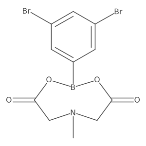 2-(3,5-Dibromophenyl)-6-methyl-1,3,6,2-dioxazaborocane-4,8-dione结构式