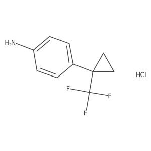 4-[1-(Trifluoromethyl)cyclopropyl]anilinehydrochloride Structure