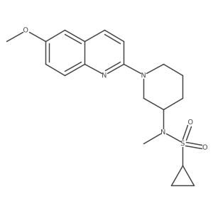 N-[1-(6-methoxyquinolin-2-yl)piperidin-3-yl]-N-methylcyclopropanesulfonamide Structure
