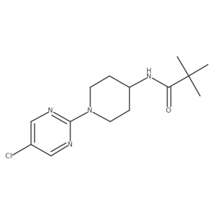 N-[1-(5-chloropyrimidin-2-yl)piperidin-4-yl]-2,2-dimethylpropanamide结构式