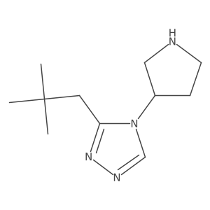 3-(2,2-dimethylpropyl)-4-(pyrrolidin-3-yl)-4H-1,2,4-triazole Structure