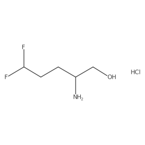 (2S)-2-amino-5,5-difluoropentan-1-ol hydrochloride结构式