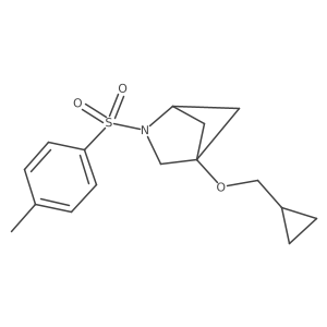4-(Cyclopropylmethoxy)-2-(4-methylbenzenesulfonyl)-2-azabicyclo[2.1.1]hexane结构式