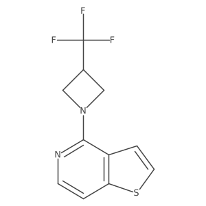 1-{Thieno[3,2-c]pyridin-4-yl}-3-(trifluoromethyl)azetidine结构式