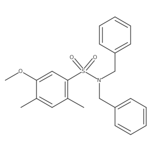 N,N-dibenzyl-5-methoxy-2,4-dimethylbenzene-1-sulfonamide Structure