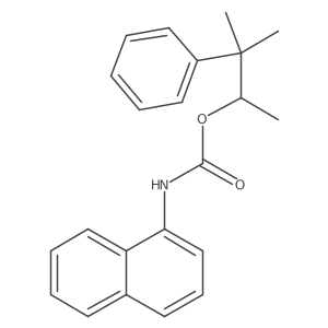 1-Naphthalenecarbamic acid, I+/-,I(2),I(2)-trimethylphenethyl ester结构式
