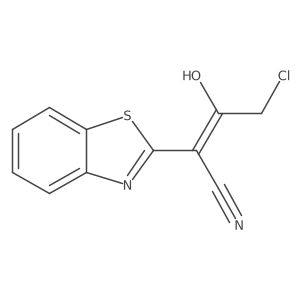 2-(3H-Benzothiazol-2-ylidene)-4-chloro-3-oxo-butyronitrile Structure