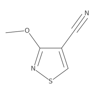 3-Methoxyisothiazole-4-carbonitrile结构式