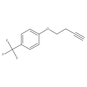 Benzene, 1-(3-butyn-1-yloxy)-4-(trifluoromethyl)-结构式