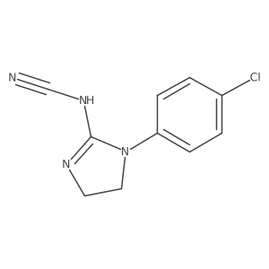 Cyanamide, [1-(4-chlorophenyl)-4,5-dihydro-1H-imidazol-2-yl]-结构式
