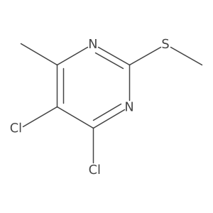 4,5-Dichloro-6-methyl-2-(methylthio)pyrimidine Structure