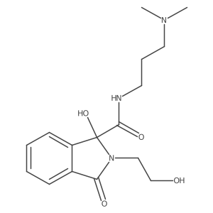 n-[3-(Dimethylamino)propyl]-1-hydroxy-2-(2-hydroxyethyl)-3-oxoisoindoline-1-carboxamide Structure